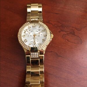 Guess watch with crystals